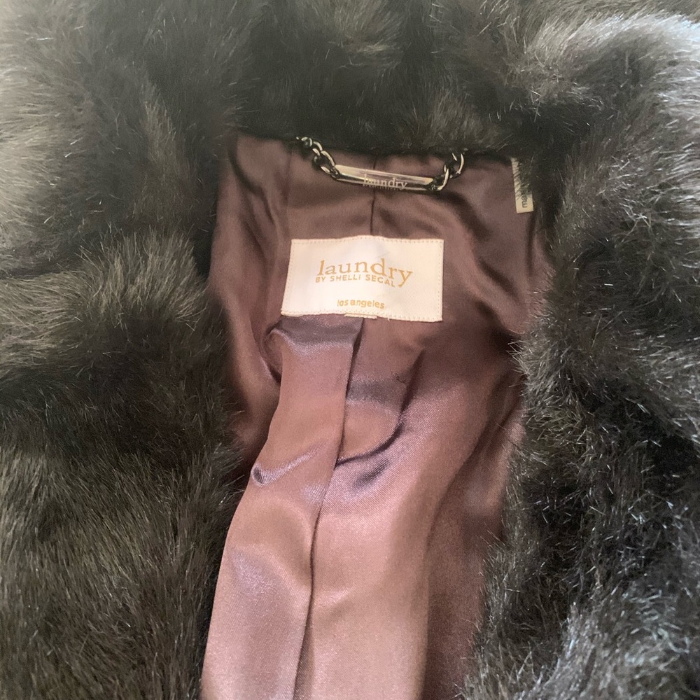 Laundry Faux Fur Coat New without tags - Picture 6 of 8